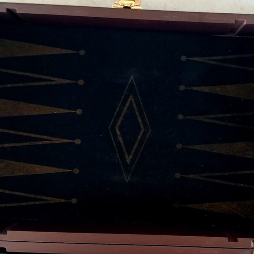 Backgammon and Chess wooden set like new, 12×36×21.5 cm