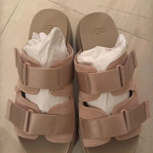 Ugg leather sandals new, pink and beige, size 40