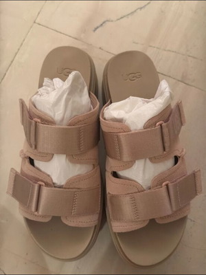 Ugg leather sandals new, pink and beige, size 40