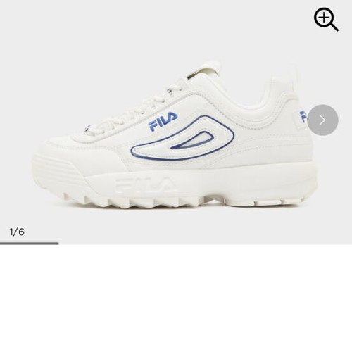 Fila Disruptor sneakers, size 39.5, white
