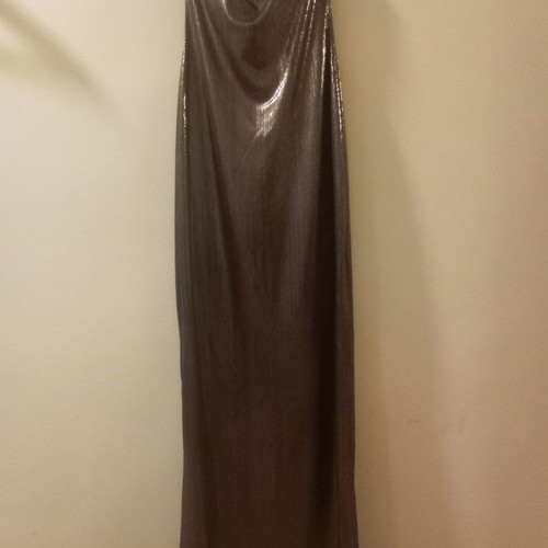 Maxi strapless dress new, shiny