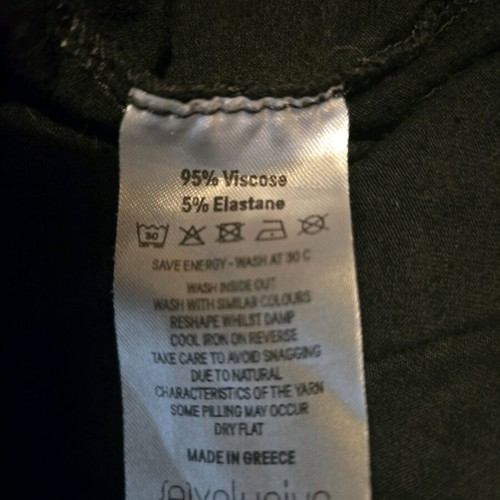 Women's black blouse like new with 3/4 sleeve, Greek made