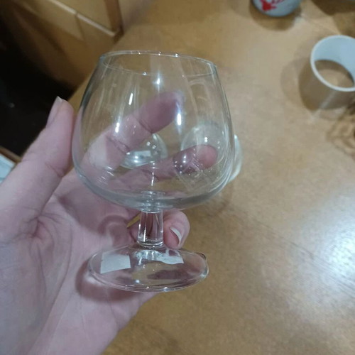 Set of three cognac glasses like new
