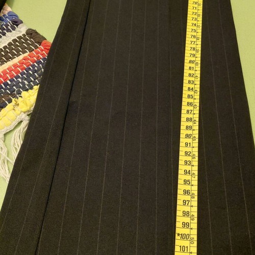 Fabric pants s/m black with subtle brown stripe like new