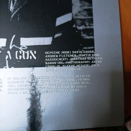 Depeche Mode Barrel Of A Gun 12" βινύλιο σαν καινούργιο, alternative rock