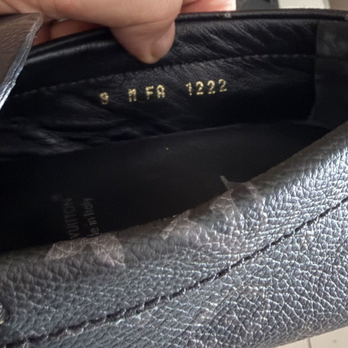 Louis Vuitton Monogram Eclipse Leather Loafers like new, size 42
