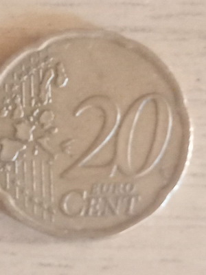 20 Cent Coin 2003 used, Italy