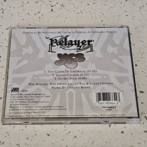 Yes Relayer CD, rock