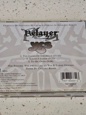 Yes Relayer CD, rock