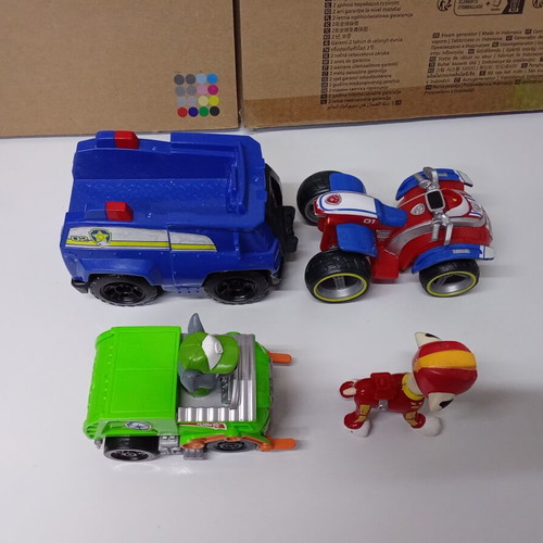 Paw Patrol vehicles and figure pack of 4, used