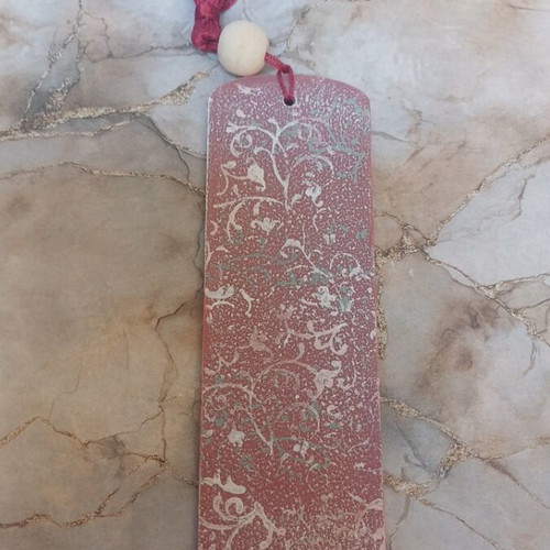 Vintage handmade wooden MDF bookmark shabby chic style