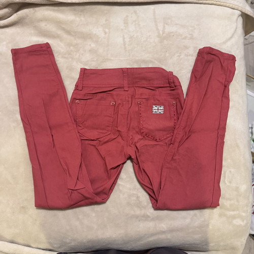Girls red jeans 140 cm Re-Dress in good condition