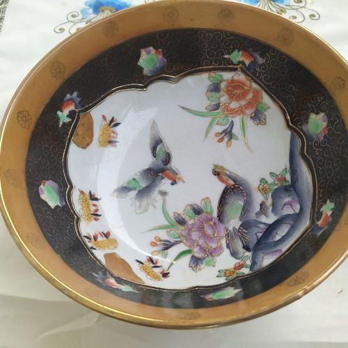 Vintage porcelain Japanese bowl Royal Satsuma like new