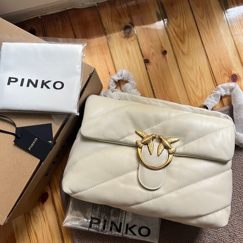 Pinko shoulder bag new, white cream