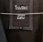  Toi Moi leather παλτό έως το γόνατο.