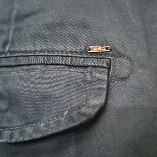 Cargo shorts Bershka blue used, cotton, XL XXL