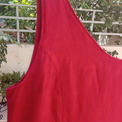 Linen dress Cosmos like new, warm red, size XL