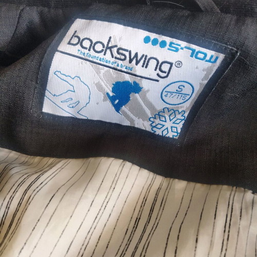Backswing ski jacket size S like new, black