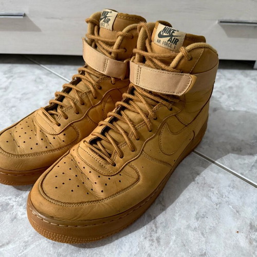 Nike Air Force 1 High Flax like new, size 46, beige brown
