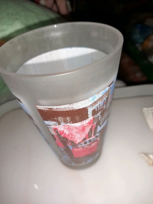 Чаша за вода колекционерска, рисувана за папагала Лумидис, нова