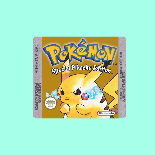 Pokemon Yellow EU Game Boy Sticker with Holographic Effect new