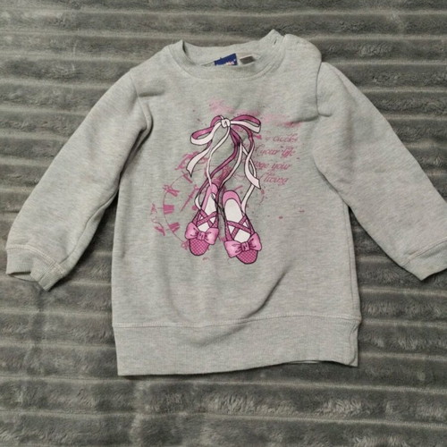 Abel & Lula children's sweatshirt new, grey, for girls 2-3 years