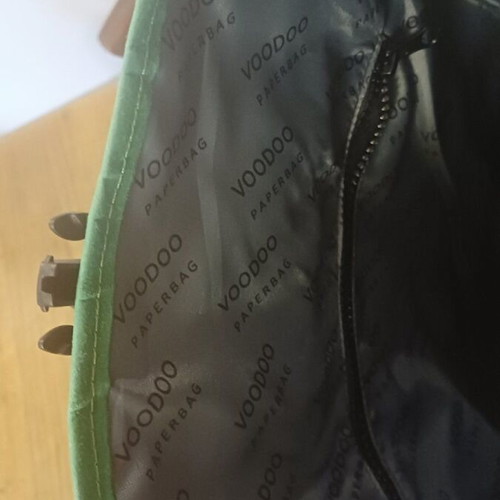 Voodoo Paperbag Green Vegan Backpack like new