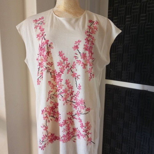 Balenciaga women's blouse cream rose size S/M new
