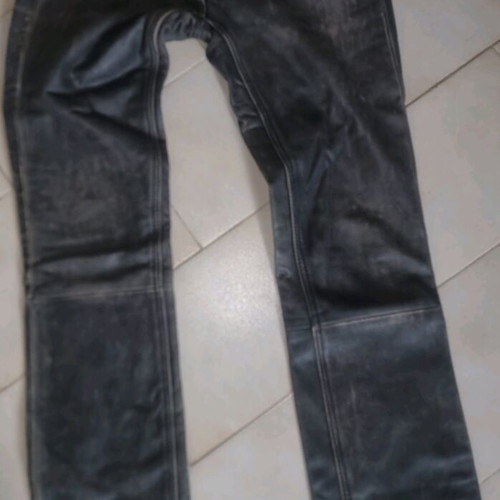 Vintage Harley Davidson riding pants women's leather like new, black, XS