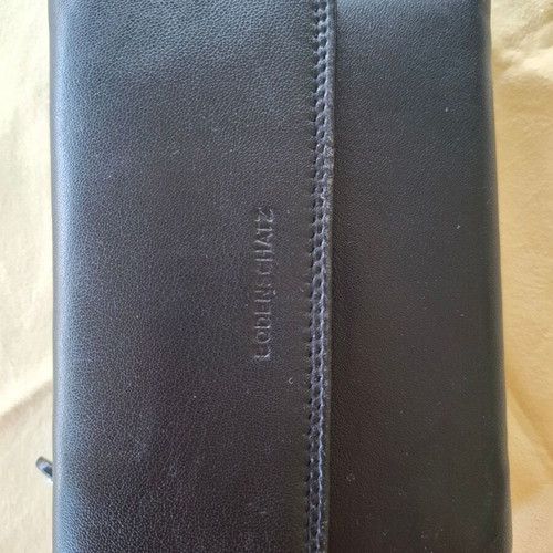 Bodenschatz leather wallet, black, genuine soft leather
