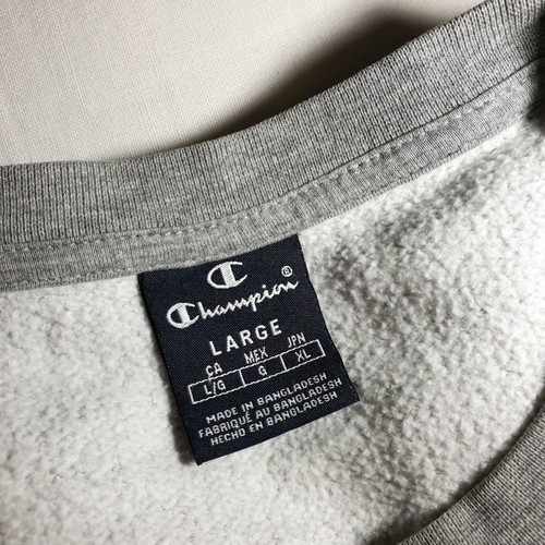 Champion men's sweatshirt light gray size L like new