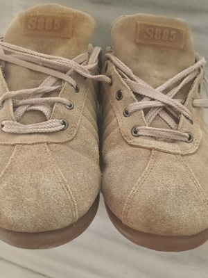 Sneakers γυναικεία suede look S885 σαν καινούργιο, μπεζ νούμερο 40