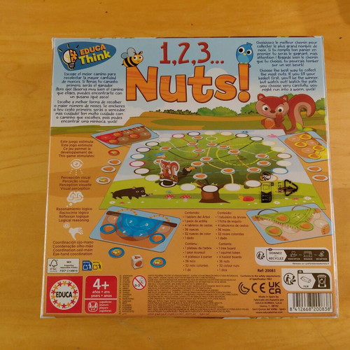 Educa 1,2,3...Nuts! board game new