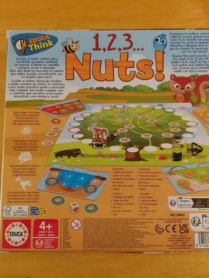Educa 1,2,3...Nuts! board game new