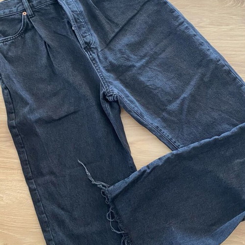 Τζιν Daniela Mango μαύρο ψηλόμεσο με κουμπιά μεταχειρισμένο