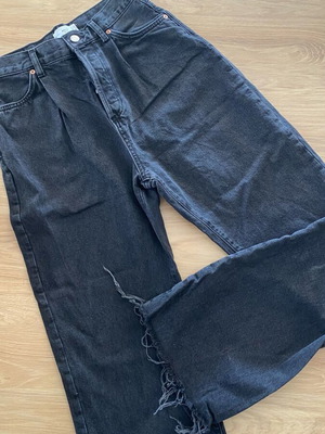 Τζιν Daniela Mango μαύρο ψηλόμεσο με κουμπιά μεταχειρισμένο