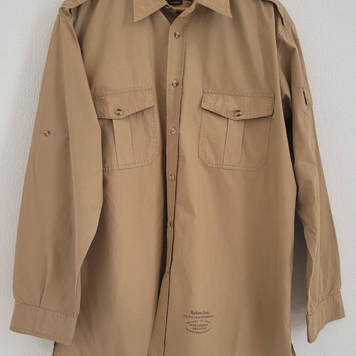 Marlboro Classics Men's Safari Shirt XL beige 100% cotton like new