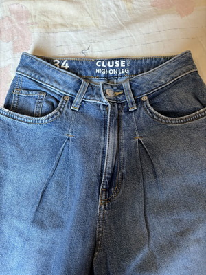 C&A Clockhouse Cluse High On Leg women's jeans size XS used, blue
