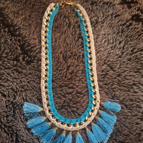 LifeLikes handmade necklace with tassels like new