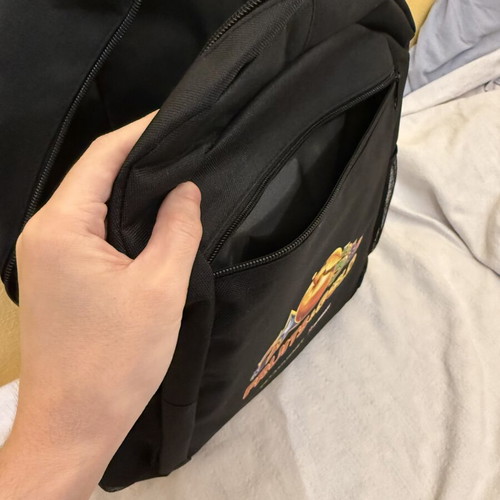 Backpack black with many pockets new