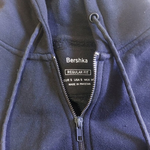 Bershka men's black jacket like new, size S