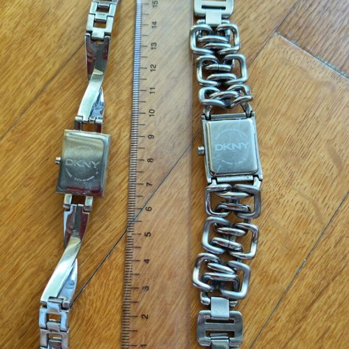 DKNY women's wristwatch set of 2, stainless steel, vintage