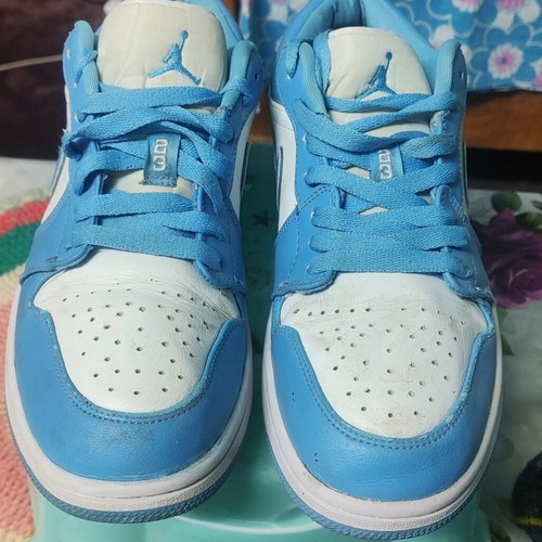 Jordan 1 Low White Ice Blue like new, size 43