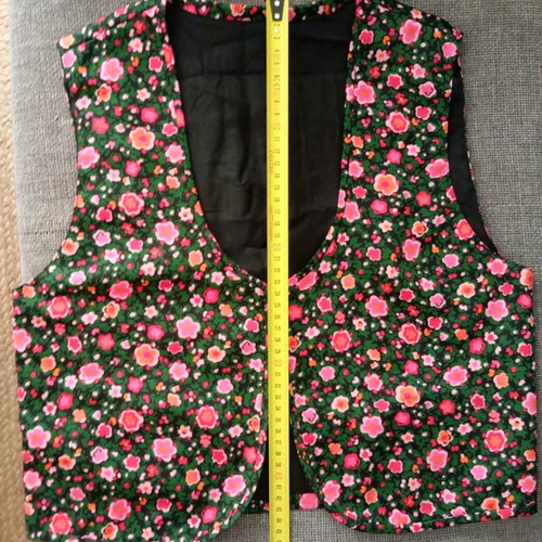 Handmade floral vintage women's vest like new, small