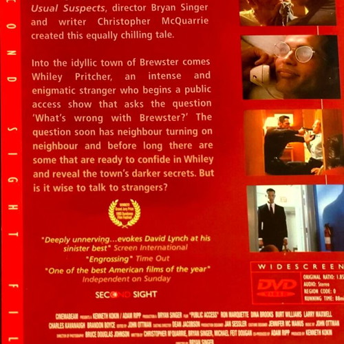 Public Access DVD μεταχειρισμένο, περιπέτεια θρίλερ από τον Bryan Singer