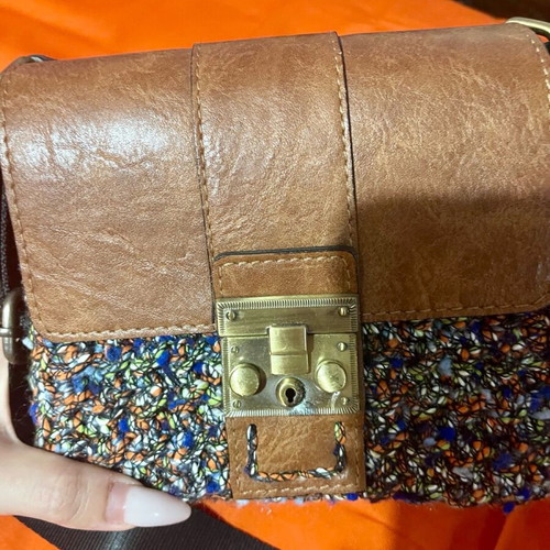 Handmade vintage bag like new, multicolored