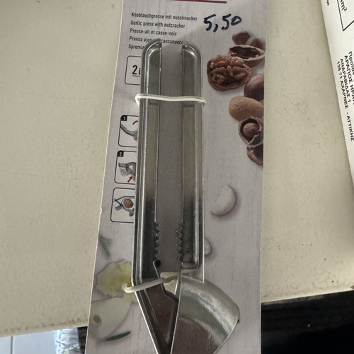 Garlic press metal new