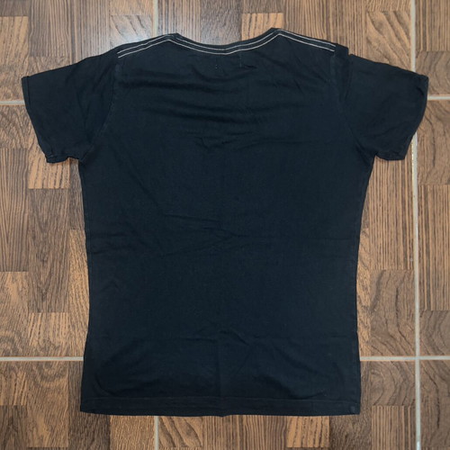 T-shirt Sunset California USA Ocean Beach used, size Small, black