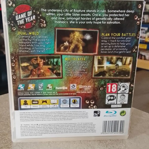 Bioshock 2 PlayStation 3 game like new