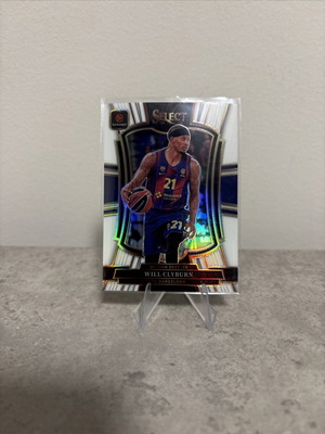 2025-26 Panini Select Euroleague Will Clyburn Premier White card